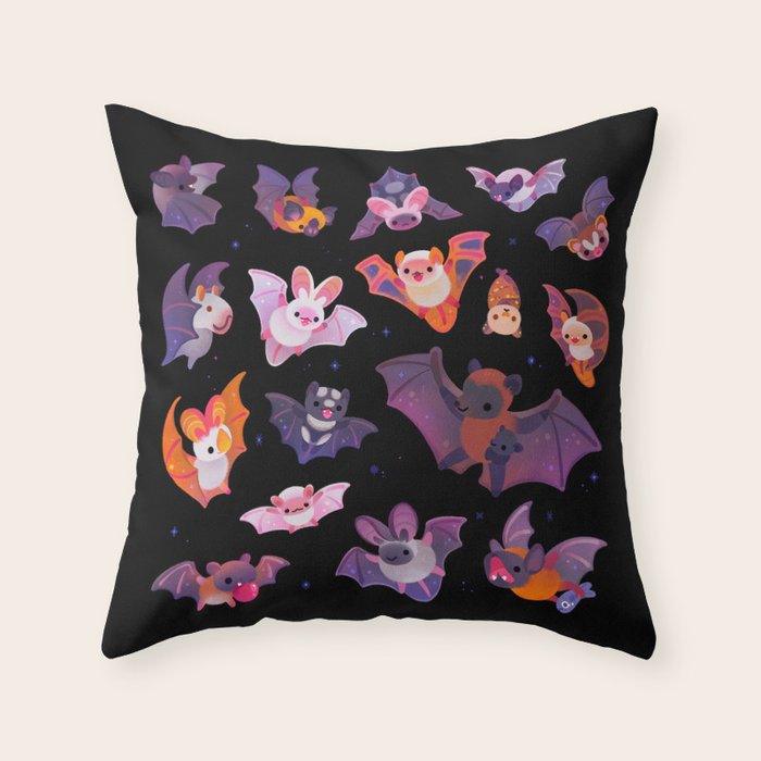 Bat Throw Pillow Gallery Image 6