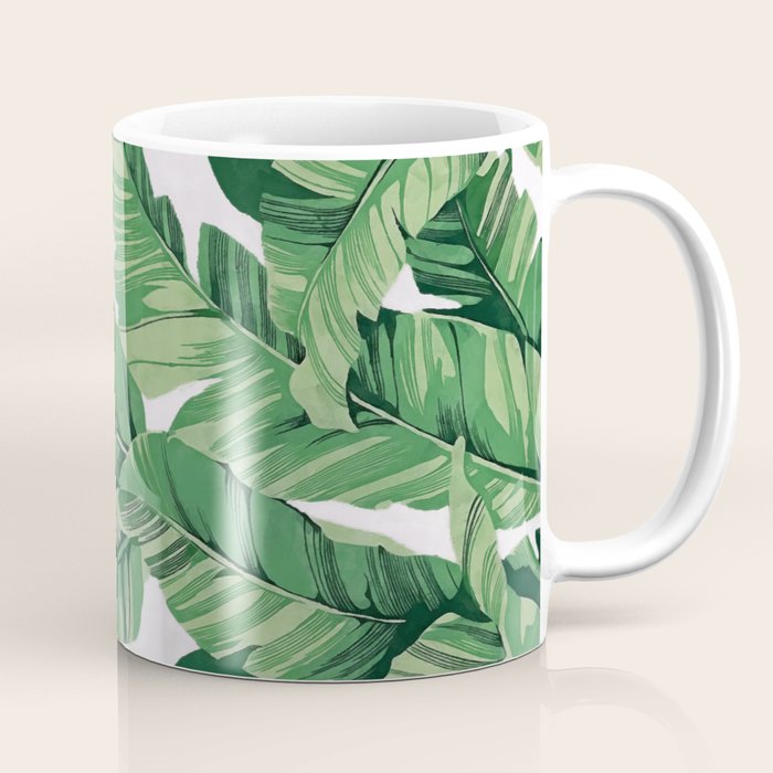 Tropical banana leaves VI Coffee Mug Gallery Image 1