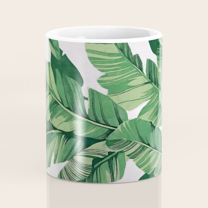 Tropical banana leaves VI Coffee Mug Gallery Image 4
