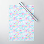 Unicorns Hiding in Clouds Wrapping Paper Gallery Image 1