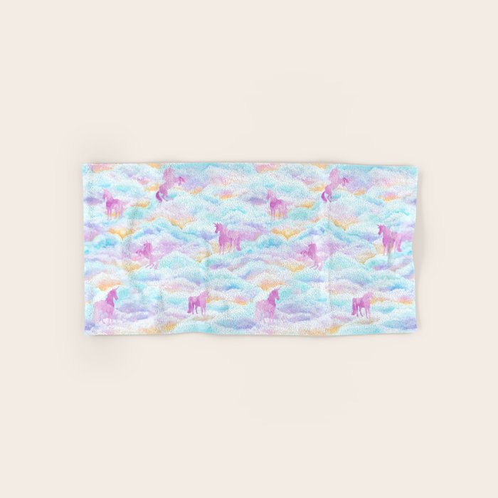 Unicorns Hiding in Clouds Towels Gallery Image 1