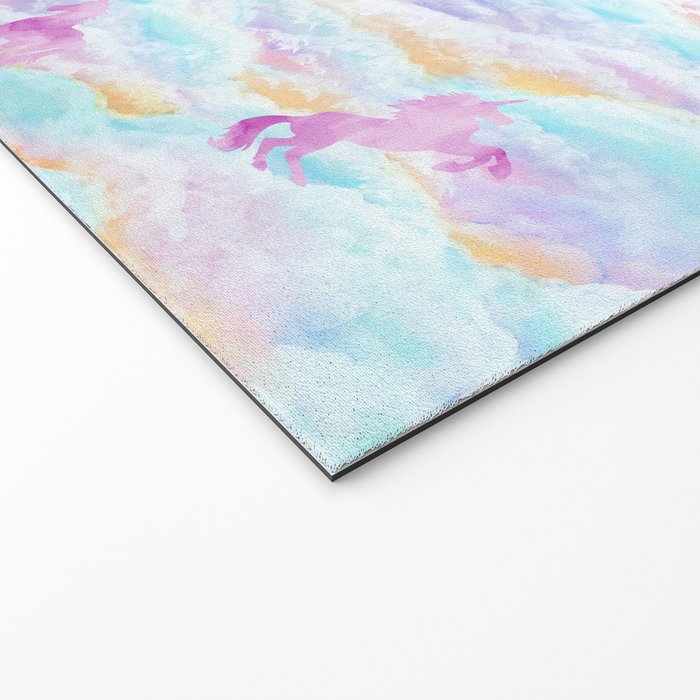 Unicorns Hiding in Clouds Welcome Mat Gallery Image 2