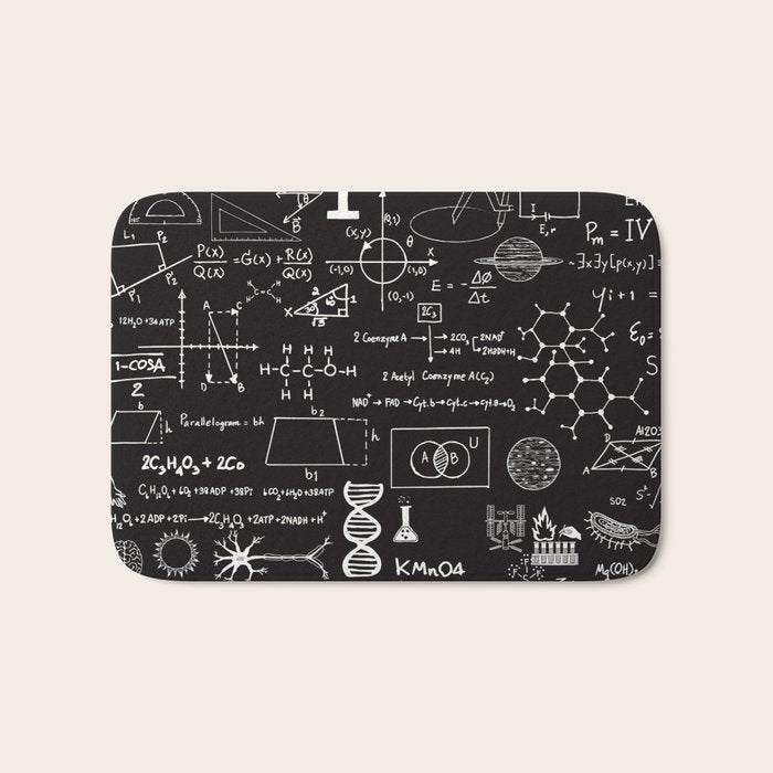Science Madness Bath Mat