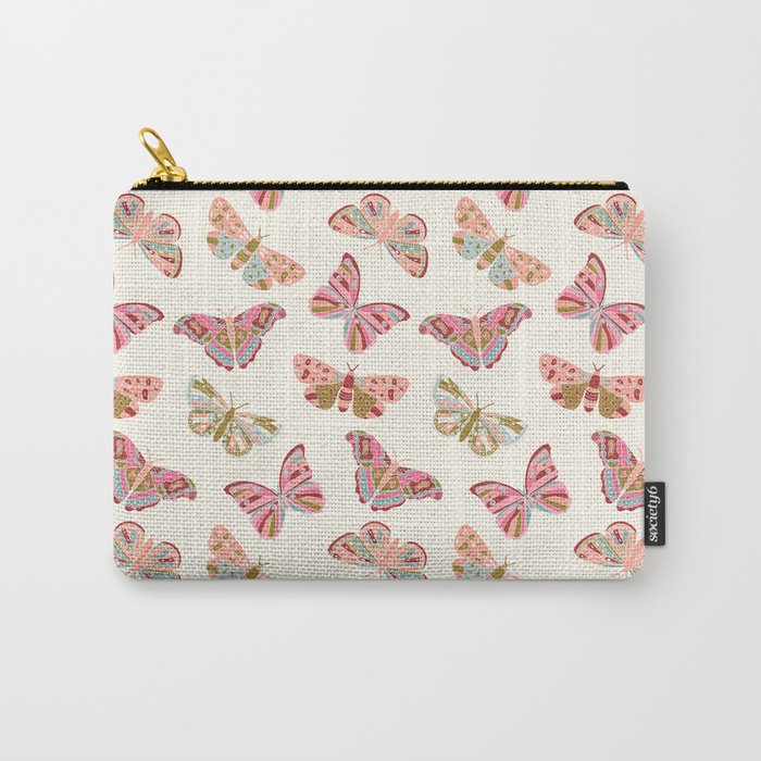 Vintage Butterflies - pattern Carry All Pouch Gallery Image 1