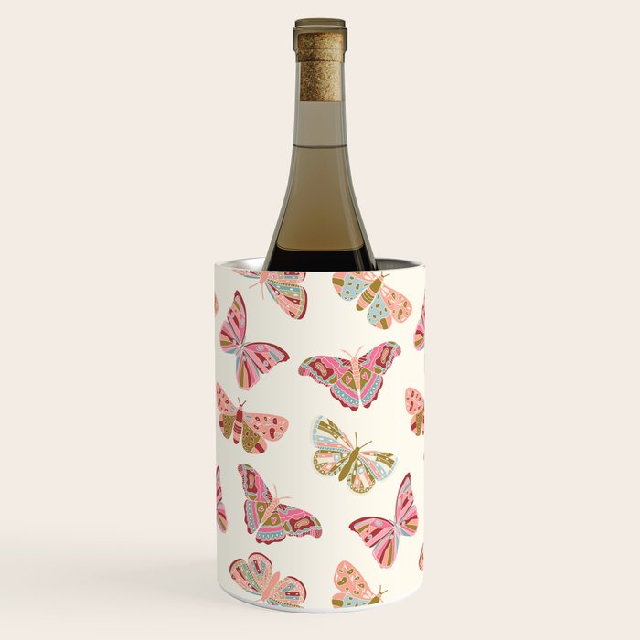 Vintage Butterflies - pattern Wine Chiller Gallery Image 2