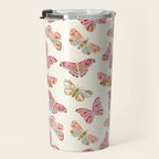 Vintage Butterflies - pattern Travel Mug Gallery Image 3