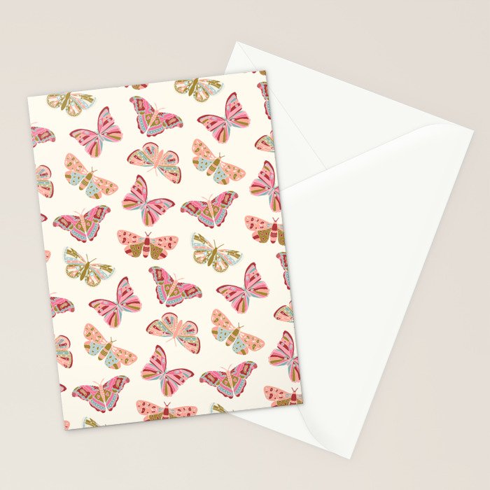 Vintage Butterflies - pattern Stationery Card Gallery Image 2
