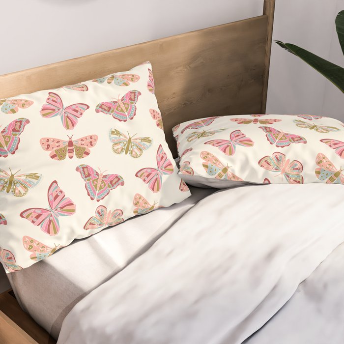 Vintage Butterflies - pattern Pillow Sham Gallery Image 2