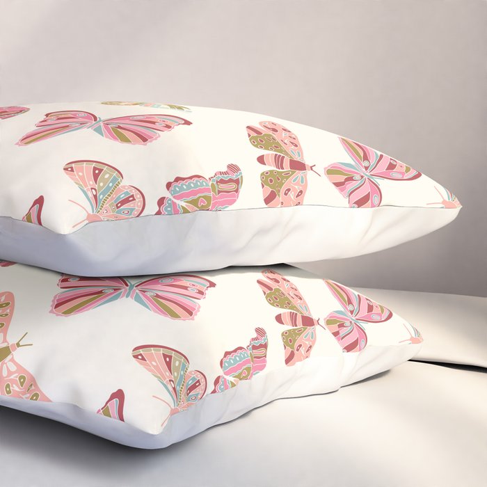 Vintage Butterflies - pattern Pillow Sham Gallery Image 3