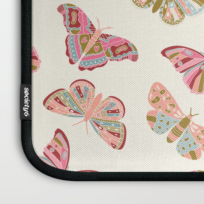 Vintage Butterflies - pattern Laptop Sleeve Gallery Image 3