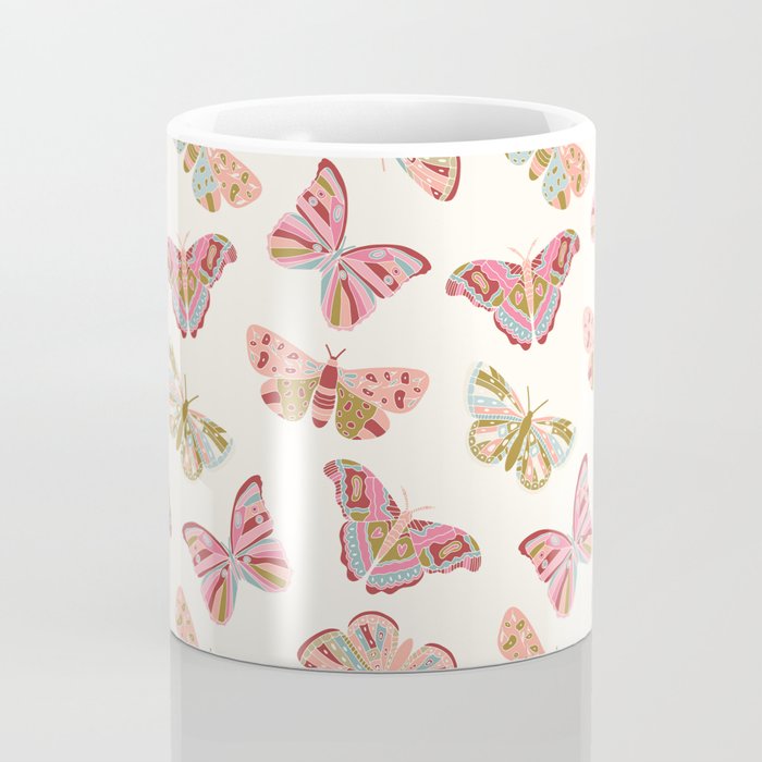 Vintage Butterflies - pattern Coffee Mug Gallery Image 4