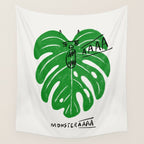Monstera Wall Tapestry Gallery Image 4