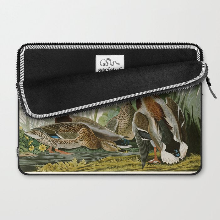 Mallard Duck - John James Audubon Birds of America Laptop Sleeve Gallery Image 2