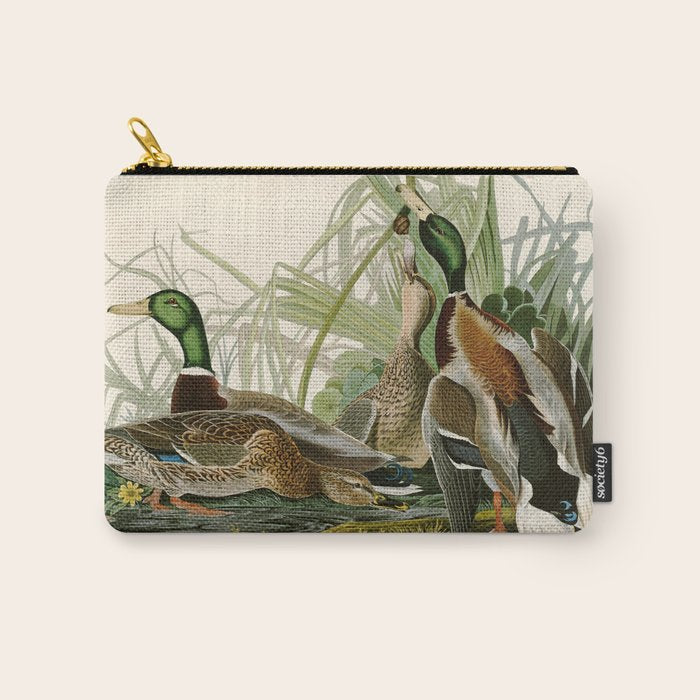 Mallard Duck - John James Audubon Birds of America Carry All Pouch Gallery Image 1