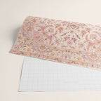 Antique Pastel Peach Tabriz Persian Wrapping Paper Gallery Image 2