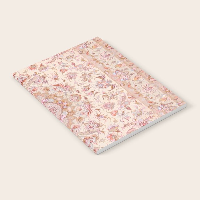Antique Pastel Peach Tabriz Persian Notebook Gallery Image 2