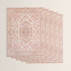 Antique Pastel Peach Tabriz Persian Wrapping Paper Gallery Image 3