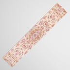 Antique Pastel Peach Tabriz Persian Table Runner Gallery Image 3