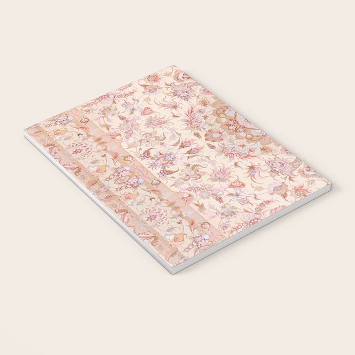 Antique Pastel Peach Tabriz Persian Notebook Gallery Image 3