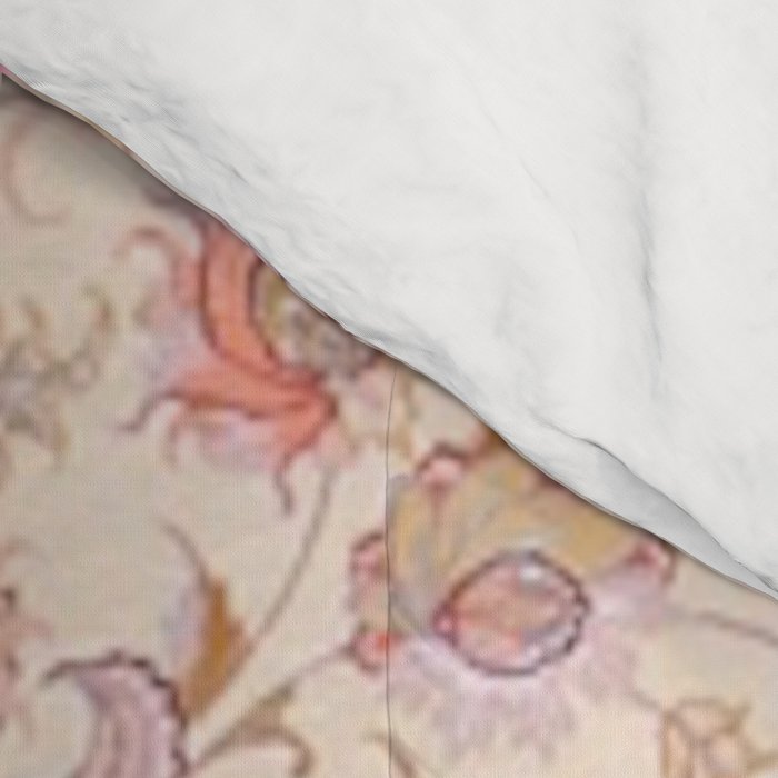 Antique Pastel Peach Tabriz Persian Comforter Gallery Image 4