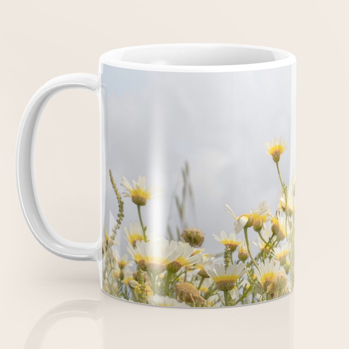 Garden of Daisy Flowers | Nature Photography in Portugal Art Print | Floral Summer Photo Coffee Mug Gallery Image 3