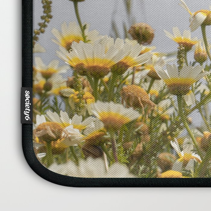 Garden of Daisy Flowers | Nature Photography in Portugal Art Print | Floral Summer Photo Laptop Sleeve Gallery Image 3