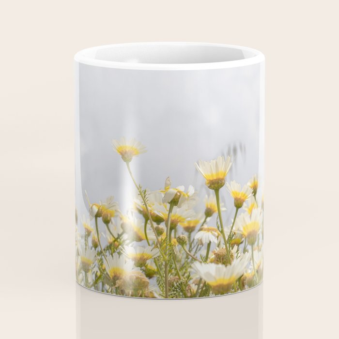 Garden of Daisy Flowers | Nature Photography in Portugal Art Print | Floral Summer Photo Coffee Mug Gallery Image 4