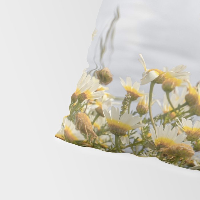 Garden of Daisy Flowers | Nature Photography in Portugal Art Print | Floral Summer Photo Pillow Sham Gallery Image 4
