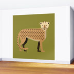 Whimsy Leopard Wall Mural Gallery Image 2