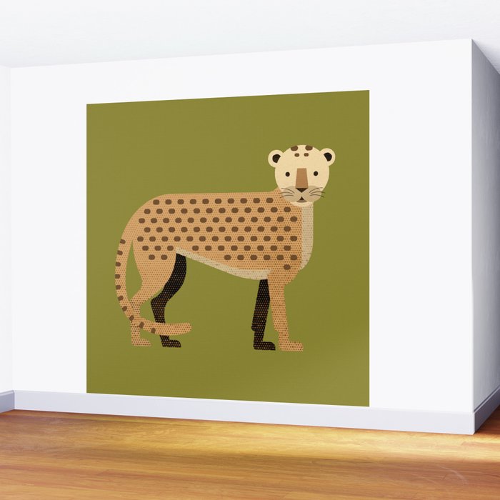 Whimsy Leopard Wall Mural Gallery Image 2