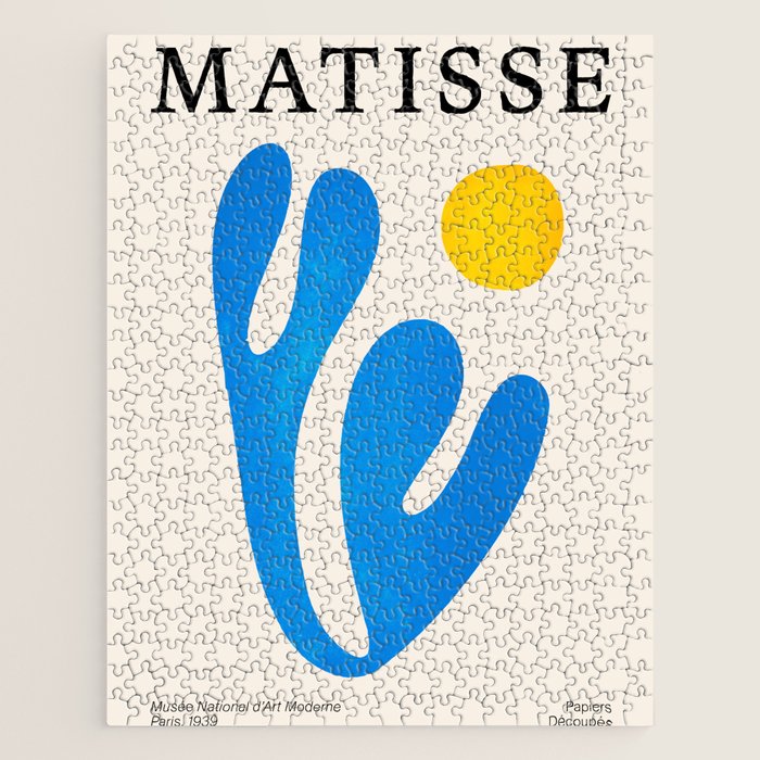 Blue Leaf & Sun: Matisse Paper Cutouts I Jigsaw Puzzle Gallery Image 1