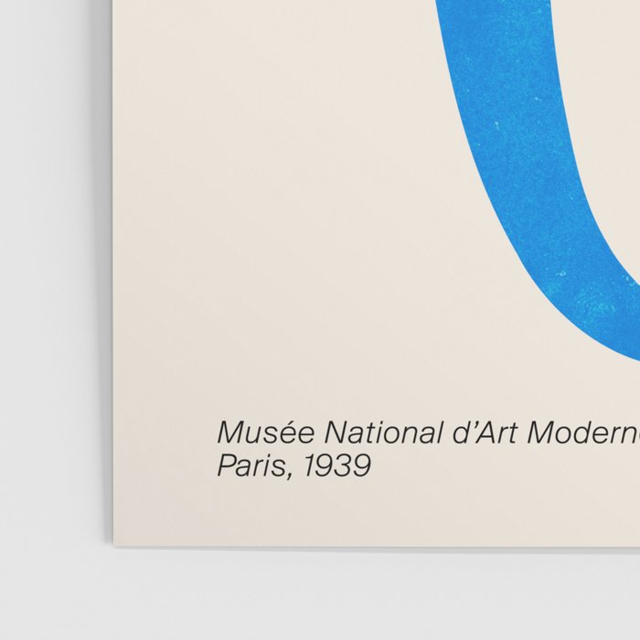 Blue Leaf & Sun: Matisse Paper Cutouts I Poster Gallery Image 3