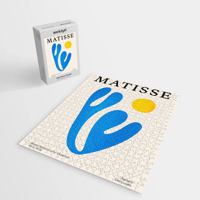 Blue Leaf & Sun: Matisse Paper Cutouts I Jigsaw Puzzle Gallery Image 2