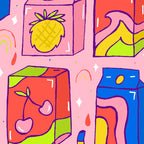 Juice Box Print Coffee Mug Gallery Image 2