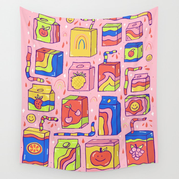 Juice Box Print Wall Tapestry Gallery Image 4