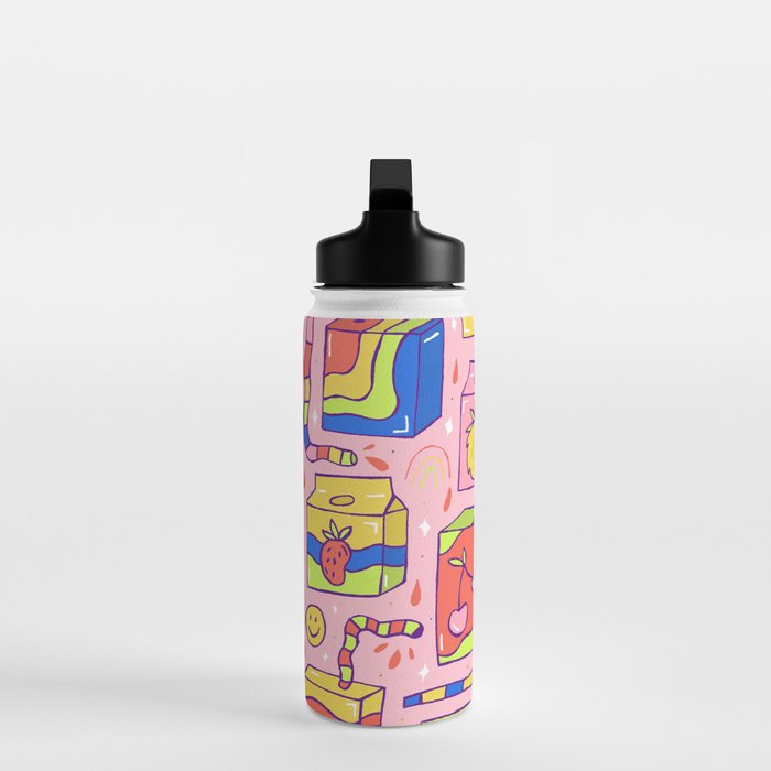 Juice Box Print Water Bottle Gallery Image 3