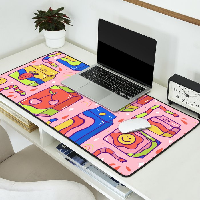 Juice Box Print Desk Mat Gallery Image 2