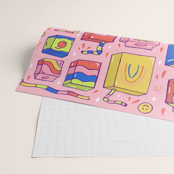 Juice Box Print Wrapping Paper Gallery Image 2