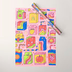Juice Box Print Wrapping Paper Gallery Image 1