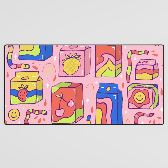 Juice Box Print Desk Mat Gallery Image 3