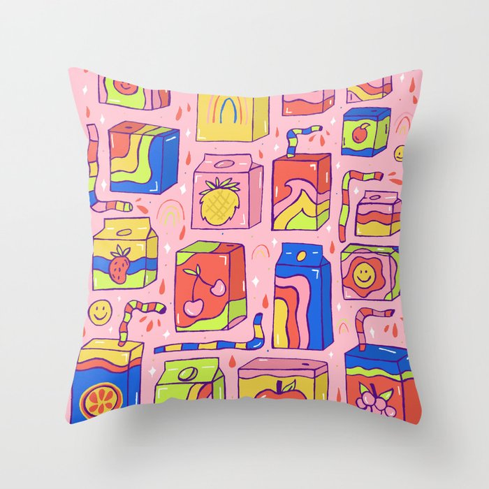 Juice Box Print Throw Pillow Gallery Image 6
