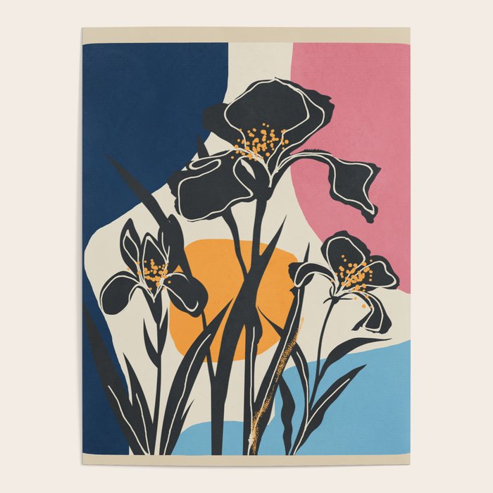 Modern Iris Abstraction Poster Gallery Image 4