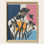 Modern Iris Abstraction Serving Tray Gallery Image 1