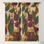 In Season in Red Raspberry and Forest Green Window Curtain Gallery Image 5