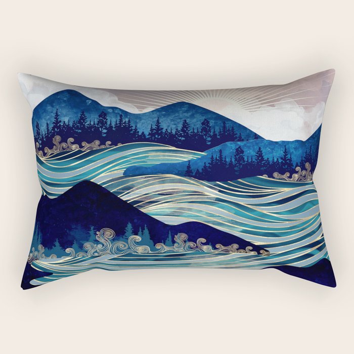 Ocean Sunrise Rectangular Pillow Gallery Image 2