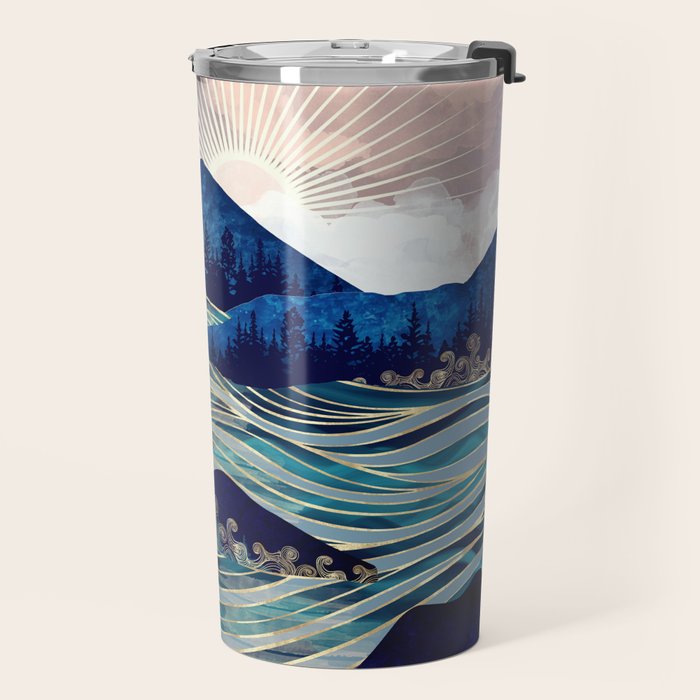 Ocean Sunrise Travel Mug Gallery Image 2