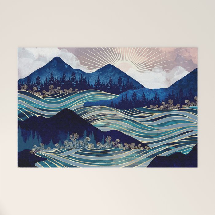 Ocean Sunrise Welcome Mat Gallery Image 1