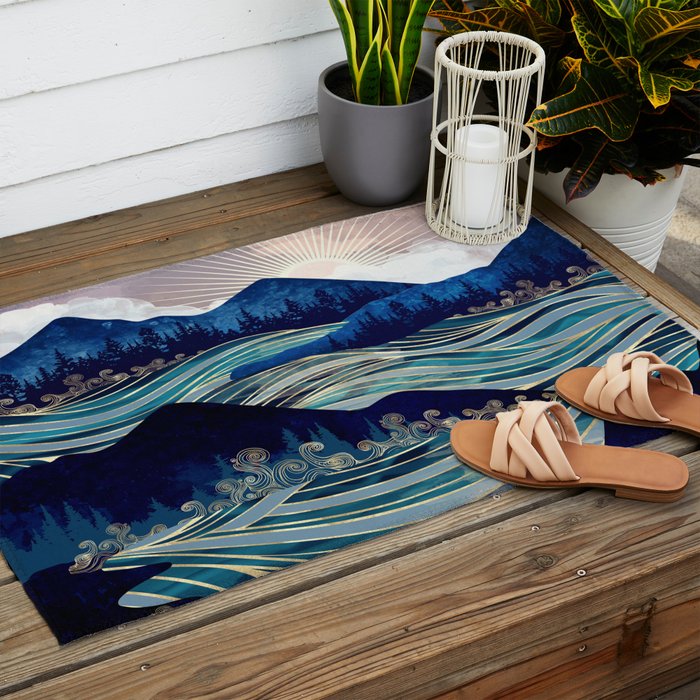 Ocean Sunrise Outdoor Rug Gallery Image 2