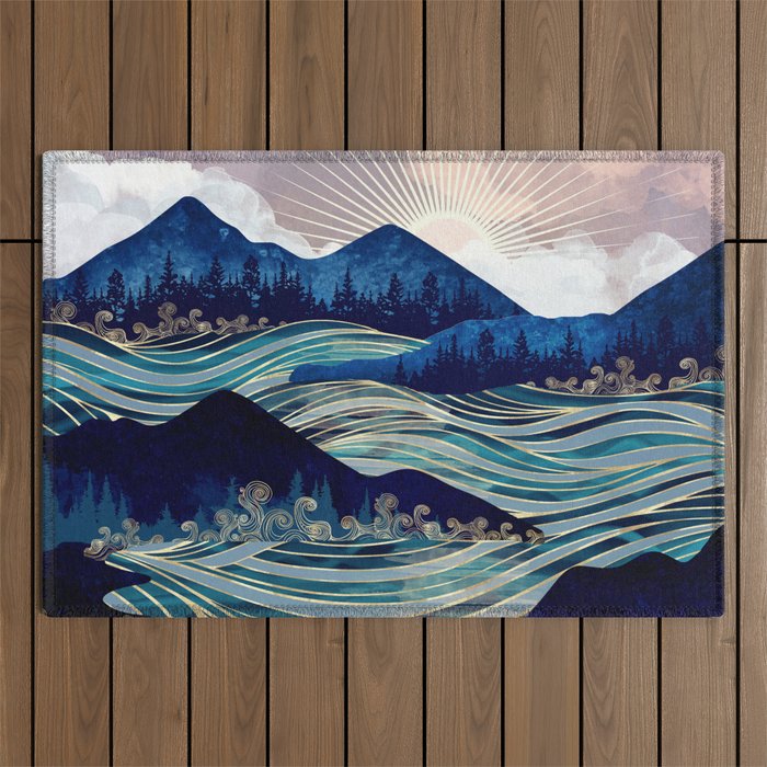 Ocean Sunrise Outdoor Rug Gallery Image 1