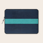 classic - navy and aqua Laptop Sleeve Gallery Image 1